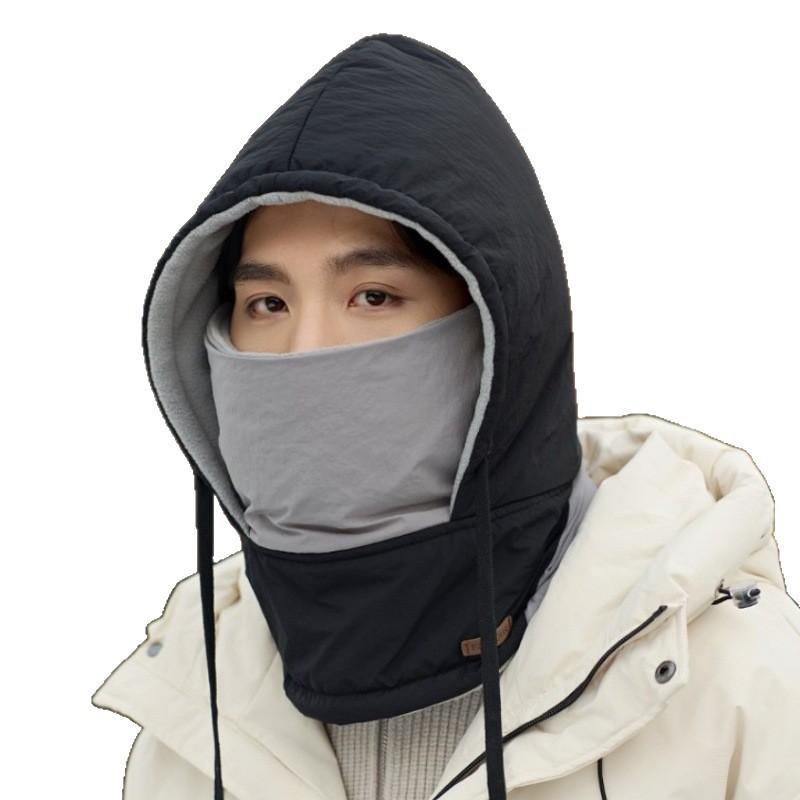 Winter Knit Balaclava Hooded Neck Warmer Cycling Outdoor Windproof Ear Protection Adult Unisex