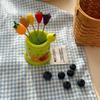 Creative Home Use Fruit Fork Set with Storage Can Stainl Steel Cake Fork Dert Small Fork Cute And Practical Dining Uten...