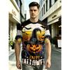 Trendy Christmas-themed Men's Digital-print T-shirt with Eye-catching Fabric for