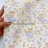 100% Cotton Korean Style Cartoon Kitten Floral Fabric for Women's & Children's Clothing, Family Outfits, Homewear, DIY Projects