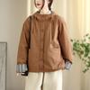 2025 Winter Hooded Thick Warm Cotton Jacket - Korean Retro Style Women's Outerwear #61051