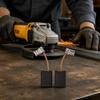 2Pcs Copper Terminals Carbon Brushes Graphite Rectangular Brush Blocks  Angle Grinder Repair