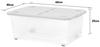 Wham 45L Wheeled Storage Box - Capacity Gd 4065