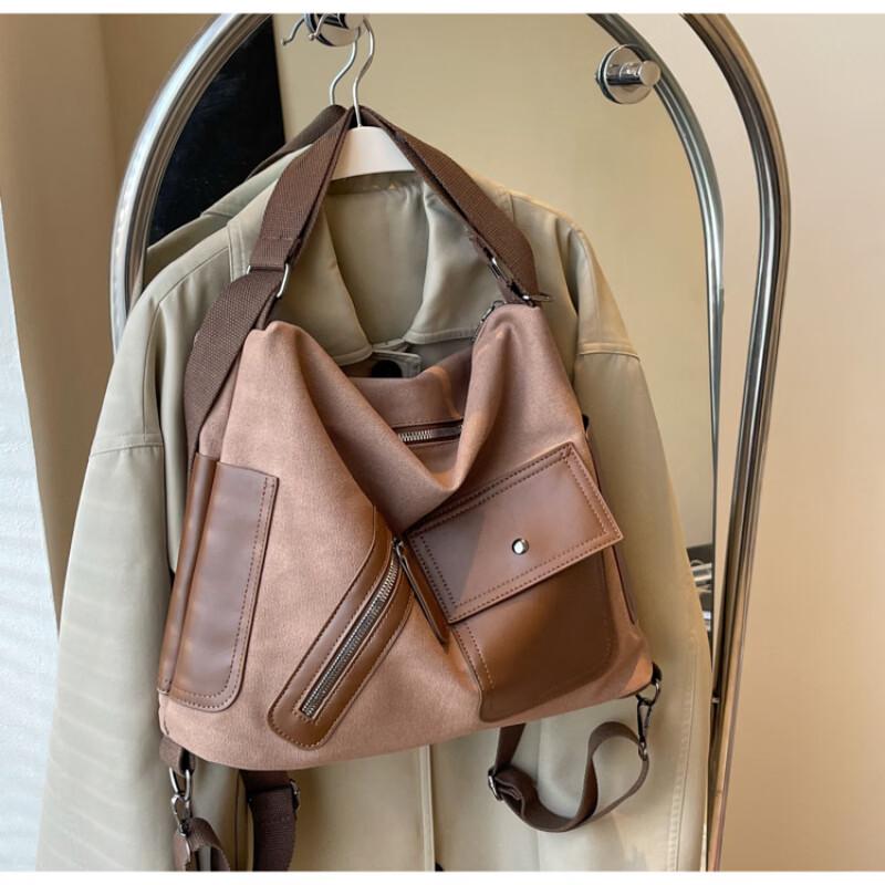 Li Shen Large Capacity Convertible Canvas Commuter Bag