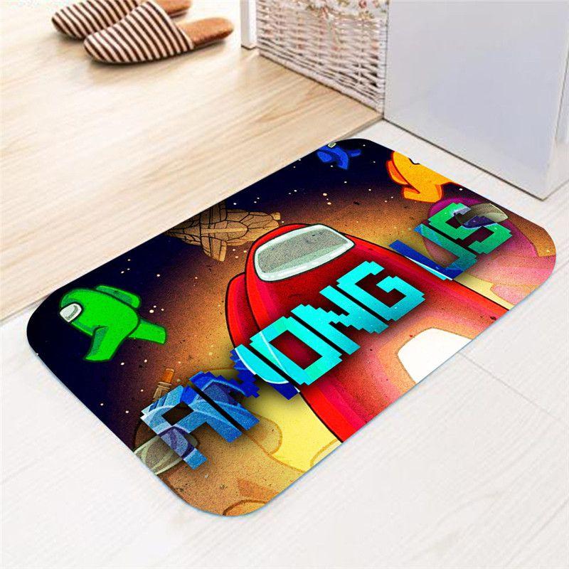 Mat Game Flannel Home Bath Bathroom Nonslip Carpet Rug Floor Decor