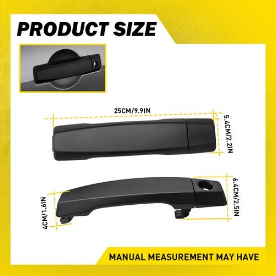 Black Door Fit Handle Exterior 2004-2015 Front Rear Infiniti Nissan Left Right
