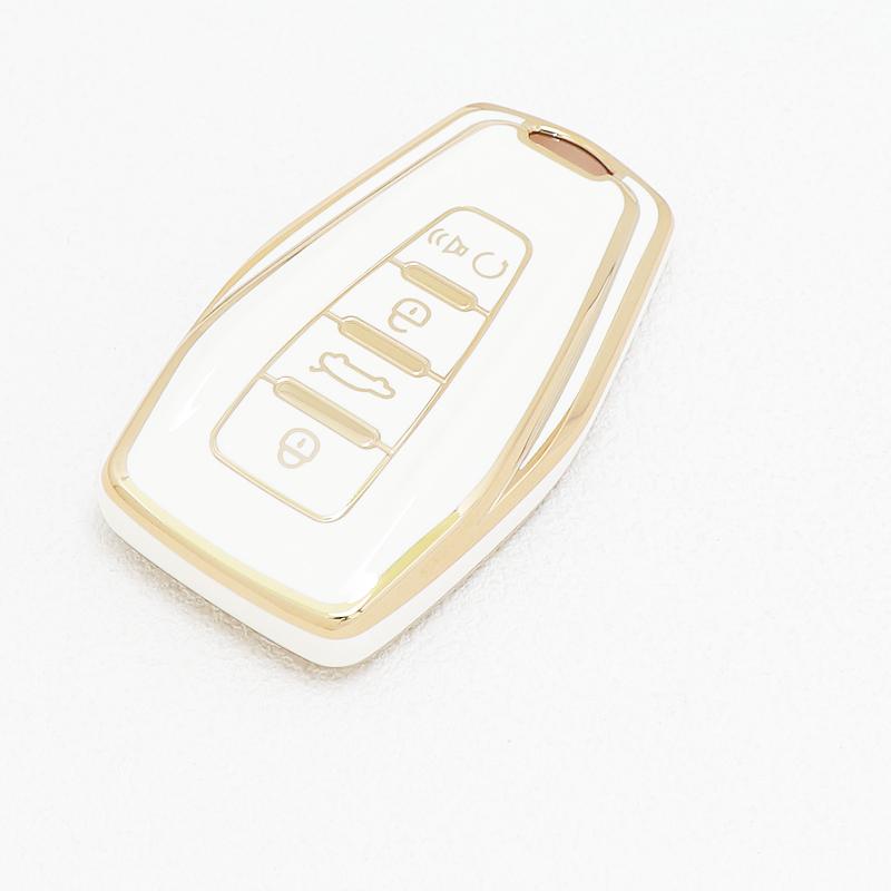 Tpu Car Key Case Cover Auto Shell Fob For Geely Coolray - Atlas Boyue Nl3 Emgrand X7 Ex7 Suv Gt Gc9 Borui