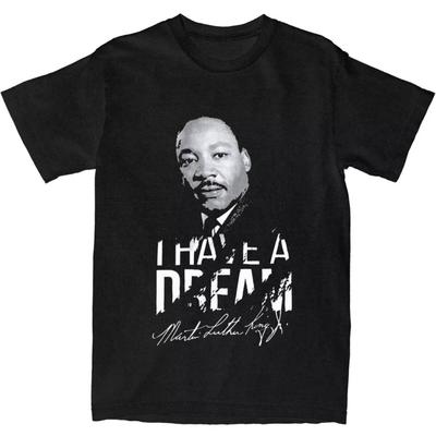 Männer Frauen Ich habe einen Traum Martin Luther King T-Shirts Bekleidung Baumwolle Oberteile T-Shirt Fantastische T-Shirts Sommer