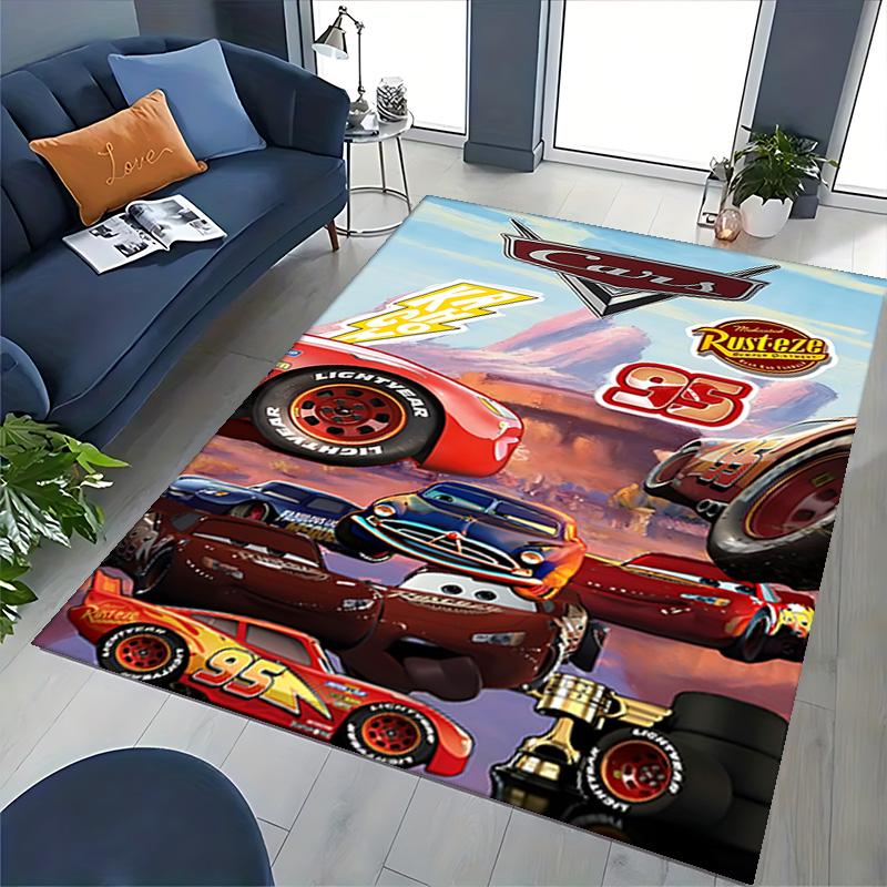 1pc Cars Movie Poster Artwork Carpet Rug for Bedroom Living Room Decor Sofa Home Game Area Rug Non-slip Floor Mat. D073003