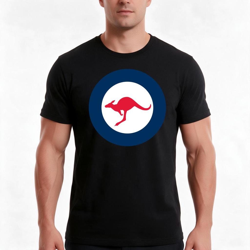 Raaf Royal Australia Air Force Roundel Rondel Kangaroo Tshirt Summer Casual Cotton Tee Oversized Streetwear Tops 100 Cotton