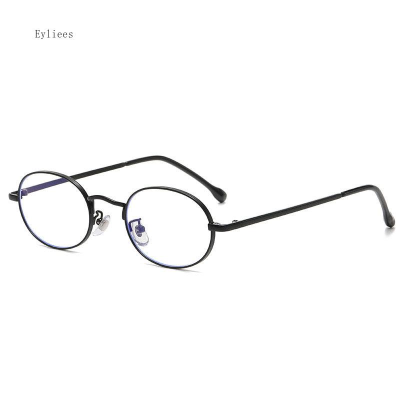 Fashion Anti Blue Light Round Glasses Ultra-Light Metal Frame Resist Fatigue Women Men Vintage Eye Protection Plain Spectacles