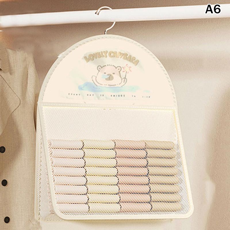 Mesh Storage Bag 1/2/3 Layer save Space Underwear Socks Organizer Breathable Wardrobe Closet with Clothes Hanger forOrganization