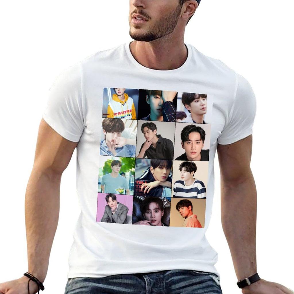 Lee Jun Young Photo Collage Tshirt Cotton T Shirts High Quality Unisex T Shirts For Unisex T Shirt Custom Print Tshirt