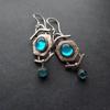 Fashion Blue Moonstone Earrings