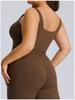 Plus Size Women's Quick-Drying Yoga Sports Vest with Elastic Fit and Beautiful Back Design