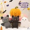 Pumpkin Ghost Plush Doll With Premium Pp Cotton For Seasonal Decorations And Gift Ideas