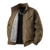 Autumn Winter Men Retro Leather Jacket Men Thick Parkas Men Velvet Coat High Street Pu Jacket Male Stand Collar Outerwear