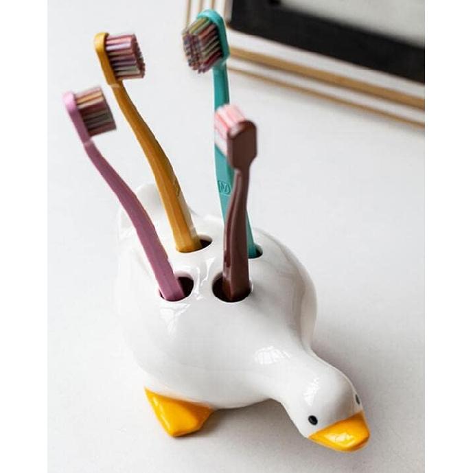 123Arts Toothbrush Holder, Toothbrush Holders for Bathrooms, Duck Toothbrush Holders