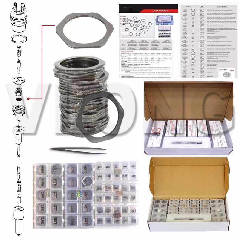50 adet! Common Rail Enjektör Ayar Pul Pul Pul Conta Tamir Kiti B11 B12 B13 B14 B15 B16 B21 B22 B23 B24 B25 B26 B27 B31 B42