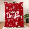 1 Stück Decke mit Schneeflockenmuster, Flanelldecke mit Weihnachtsmotivmuster, Weiche Warme Überwurfdecke Nickdecke für Couch Sofa Büro