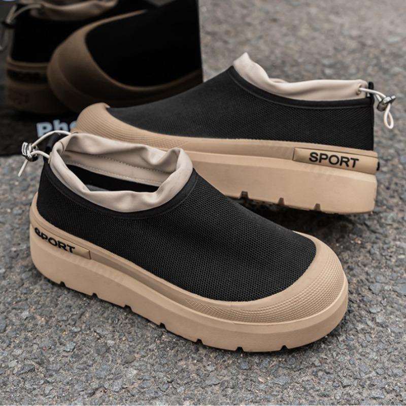 Fashion Summer Men's Sports Fashion Trend Casual Shoes Fly Weave Mesh Breathable Comfortable Lightweight Outdoor Hiking Chunky sneakers