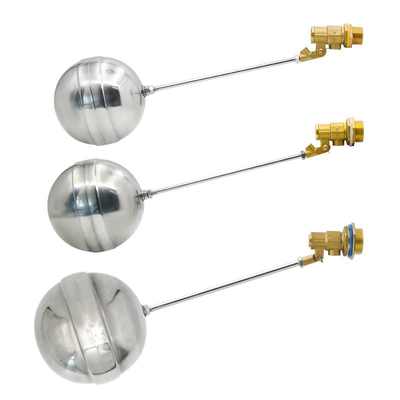 1/2" 3/4" 1" Brass Float Valve Cold and Hot Water Tank Floating Ball Valve Flow Control Cistern/Expansion Tanks