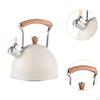 Whistling Kettle, Teakettle, 2.5L with Ergonomic Handle Portable Stainless Steel Sounding Kettle for