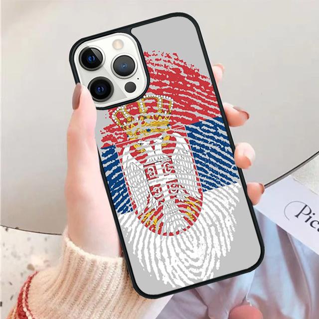 Flag of Serbia Serbian Phone Case for iPhone 17 Air 16 15 14 12 13 PLUS 11 PRO MAX Back Fundas Coque Cover Shell