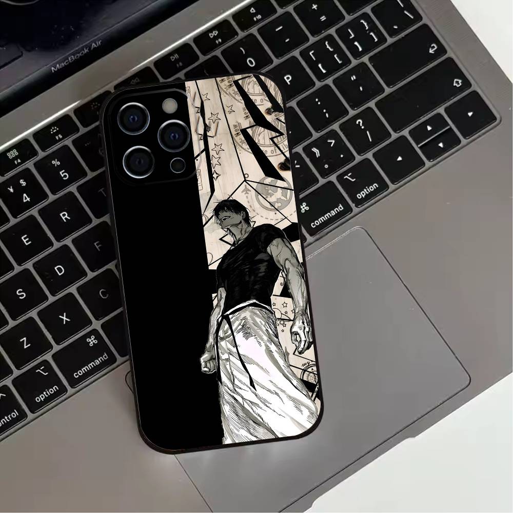 Toji Fushiguro Jujutsu Kaisen  Phone Case For iPhone 17,16,15,14,13,12,11 Plus,Pro Max,XS,Soft Silicone Black Cover