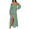 Summer Dresses Women Trendy 2026 Off Shoulder Long Sleeve Maxi Dress Boho Dresses for Women Sundresses for Women