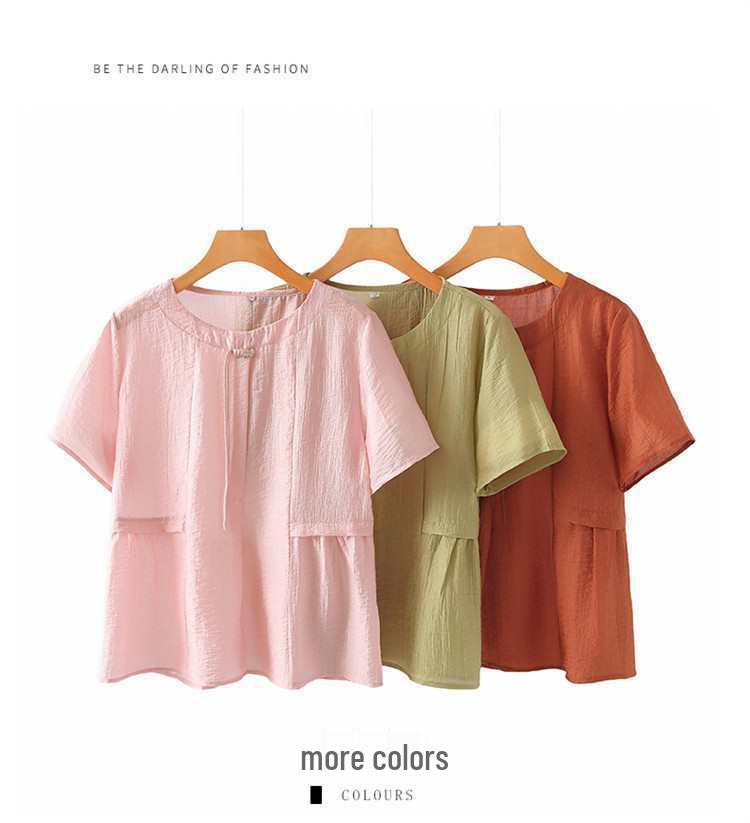 2026 Chinese Style Midlife Summer Outfit: Short-Sleeve Top, Age-Defying & Flattering
