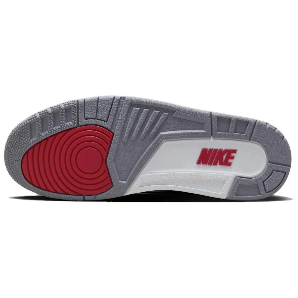 Air Jordan 3 Retro OG Black Cement 2024 Unisex Sneakers Fire-Red Cement-Grey Sail DN3707-010