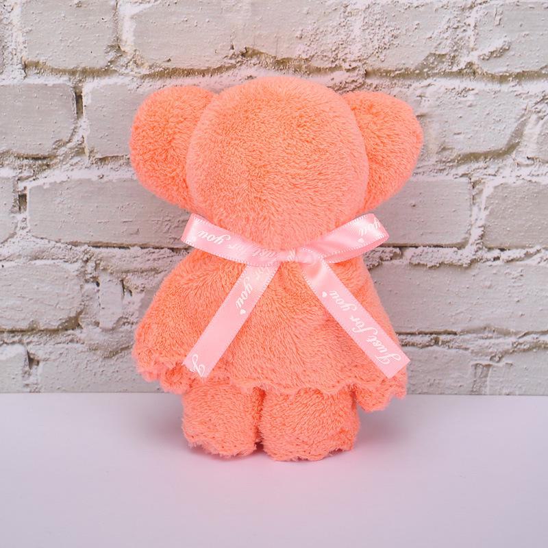 

Полотенце с изображением медведя из кораллового флиса — подарки на рождественскую елку и Санта-Клауса для детей Bear розовый