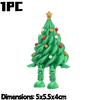 10/1Pcs Desktop Ornament Funny 3D Printed Christmas Tree Articulated Party Christmas DIY Green Tabletop Decoration Kids Gifts
