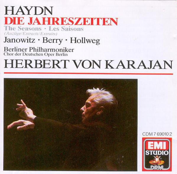 CD HAYDN; KARAJAN - Haydn;Die Jahrezeiten  CDM7690102 EMI 1987 Europe Classical Used