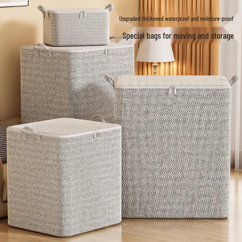 Extra Large Grey Arrow Storage Bag: Dustproof Organizer for Quilts and Clothes