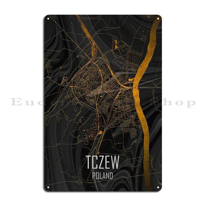 Tczew Poland Metal Sign Kitchen Garage Garage Design Wall Cave Tin Sign Poster 20x30cm(7.8x11.8inch)