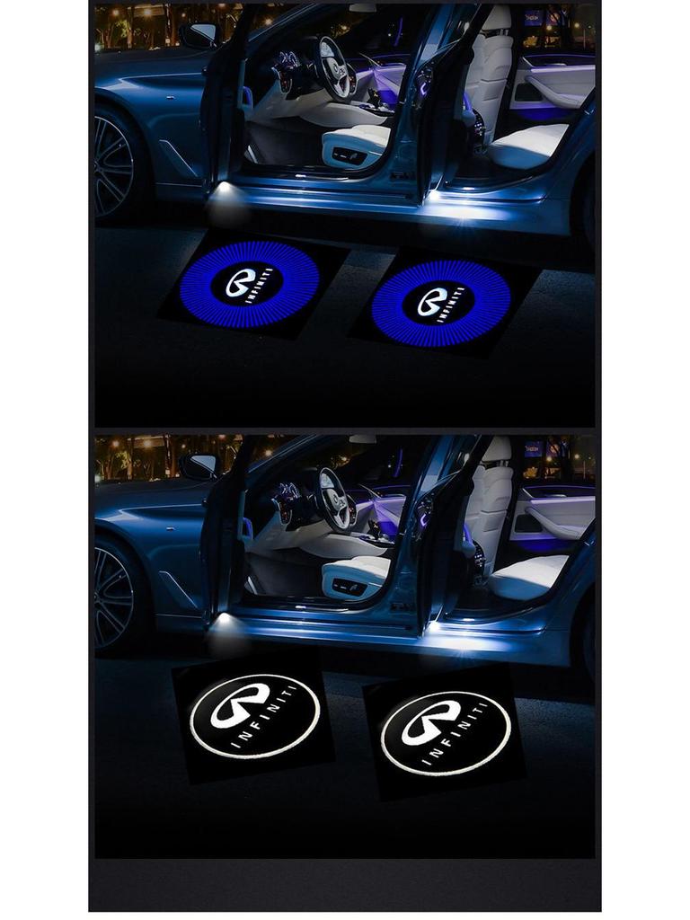 Infiniti Welcome Door Light Laser Projector for Q50L/G25/QX60/Q70L Models Car Interior Decor