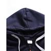 Men's Fleece Warm Hooded Sweatshirt - Chest Pocket Design, Long Sleeved Top, Energetic Style, Cold Resistant Sportswear