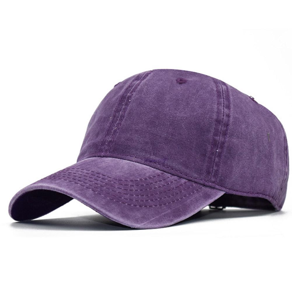 Unisex Vintage Washed Cotton Adjustable Sun Hat Baseball Cap