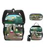 Classic Popular Novelty Funny south park 3D Print 3pcs/Set pupil School Bags Laptop Daypack Backpack Lunch bag Pencil Case