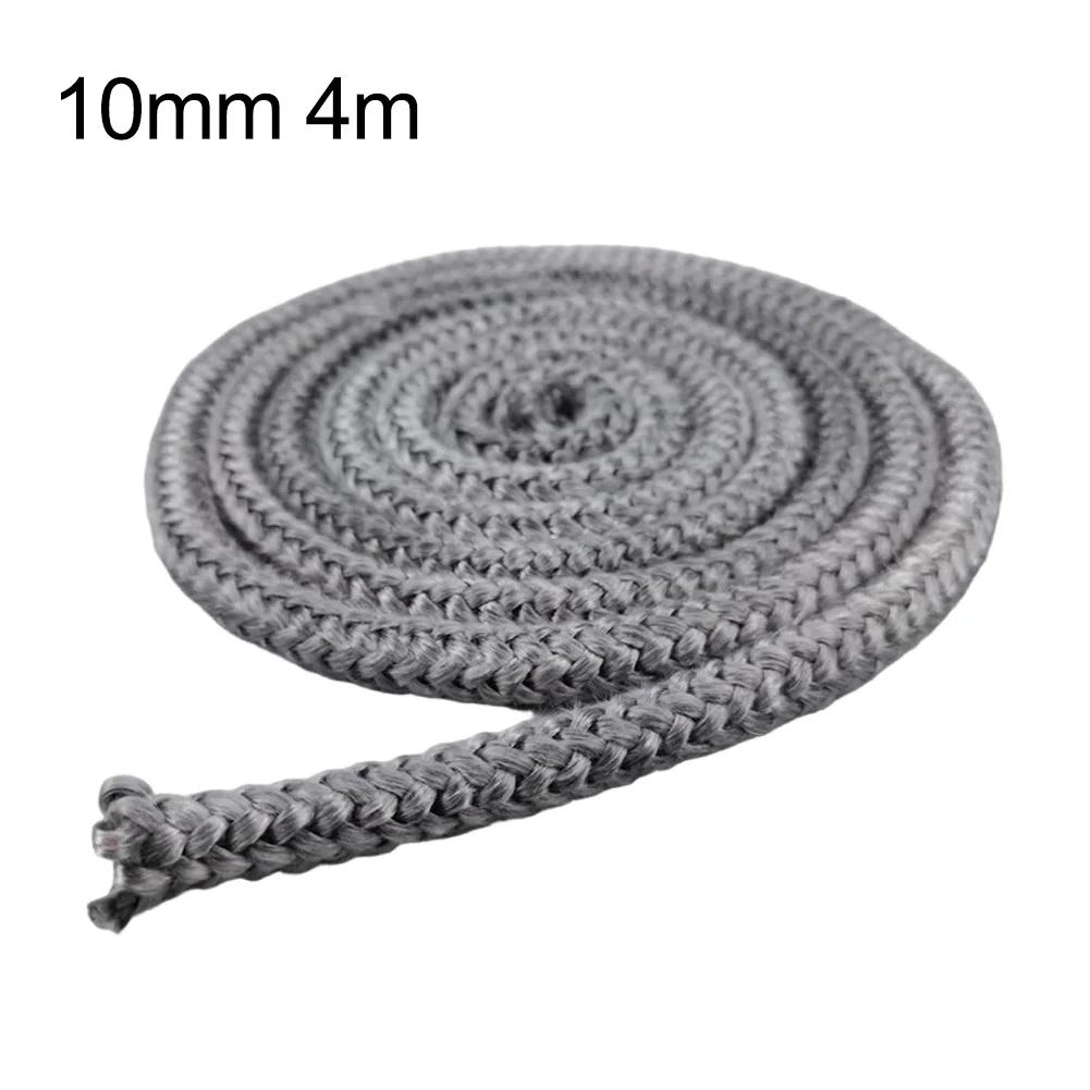 Heat resistant fiberglass sealing rope for wood stove door black 10mm diameter 3 meter 4 meter or 5 meter options