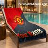 Custom Text Manchester United Print Beach Towel Large Towel For Home Bathroom Beach