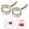 2x Flag Pole Rings Grommet Clip Attachments Easy To Use 360° Rotating Durable Flagpole Fixing Tool