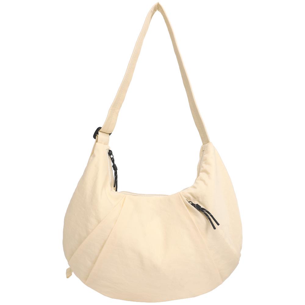 Unisex Nylon Crossbody Bag - Large Capacity, Sports Style, Cycling-Friendly Dumpling Design