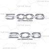 Metalowe Dla Peugeot 208 308 408 508 2008 3008 4008 5008 Chromowane Srebrne Emblemat Naklejka Samochodowa Litera Naklejka Nadwozie Tylna Część Bagażnika Dekoracja