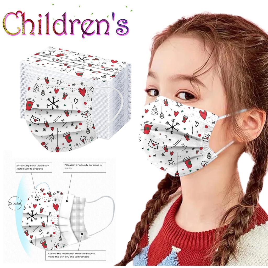 buy-christmas-disposable-face-masks-for-child-winter-3ply-cute-pattern