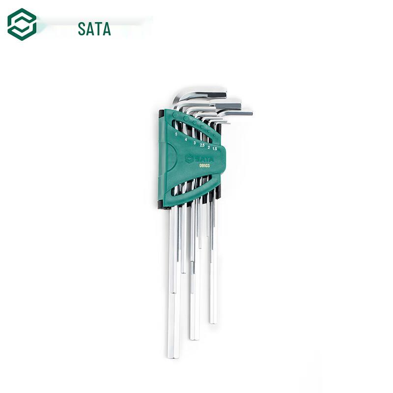 SATA Extra-Long Hex Wrench Set 1.5-10mm
