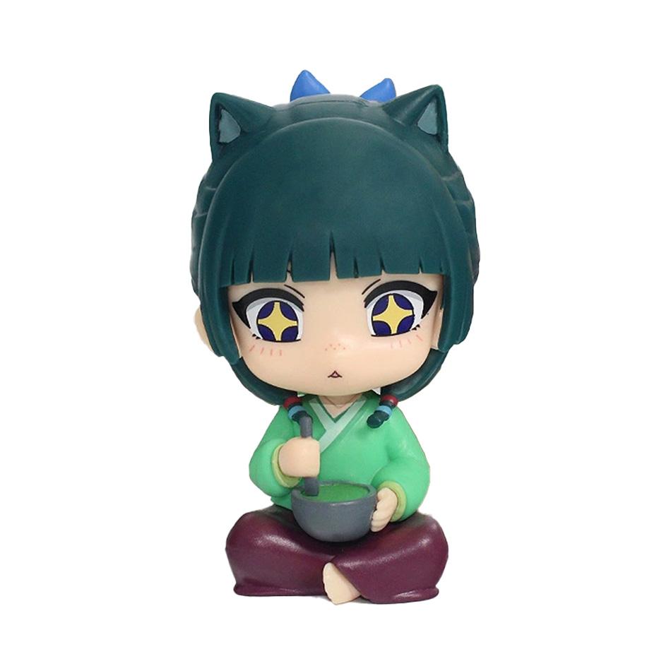 

New The Apothecary Diaries Maomao Jinshi Mini Figure Anime Kawaii Sitting Toy Desktop Car Ornament Gift