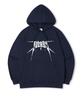 Cross Overfit Brushed Print Hooded Sweatshirt